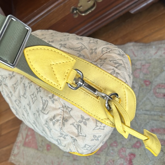 Louis Vuitton Denim taupe / yellow /olive east west bag - Picture 12 of 15